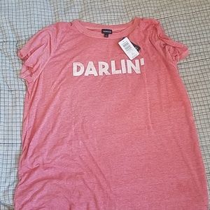 NWT Torrid size 1 "Darlin' " t-shirt